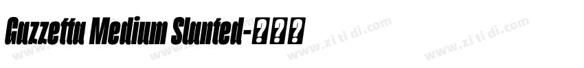 Gazzetta Medium Slanted字体转换